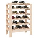 VidaXL Stojak na wino, 61,5x30x82 cm, lite drewno sosnowe