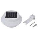 VidaXL Solarne lampy ogrodzeniowe LED, 12 szt., białe