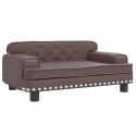 VidaXL Sofa dla dzieci, brązowa, 70x45x30 cm, sztuczna skóra