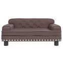 VidaXL Sofa dla dzieci, brązowa, 70x45x30 cm, sztuczna skóra