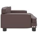 VidaXL Sofa dla dzieci, brązowa, 70x45x30 cm, sztuczna skóra