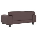 VidaXL Sofa dla dzieci, brązowa, 70x45x30 cm, sztuczna skóra