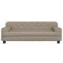 VidaXL Sofa dla dzieci, cappuccino, 90x53x30 cm, sztuczna skóra