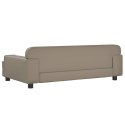 VidaXL Sofa dla dzieci, cappuccino, 90x53x30 cm, sztuczna skóra