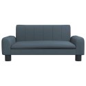 VidaXL Sofa dla dzieci, ciemnoszara, 70x45x30 cm, obita tkaniną