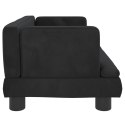 VidaXL Sofa dla dzieci, czarna, 60x40x30 cm, aksamit