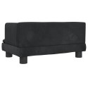 VidaXL Sofa dla dzieci, czarna, 60x40x30 cm, aksamit