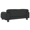 VidaXL Sofa dla dzieci, czarna, 70x45x30 cm, sztuczna skóra