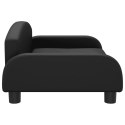 VidaXL Sofa dla dzieci, czarna, 70x45x30 cm, sztuczna skóra