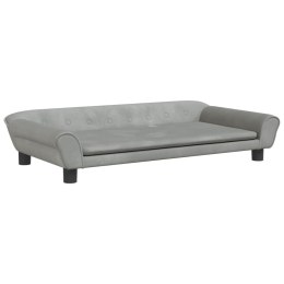 VidaXL Sofa dla dzieci, jasnoszara, 100x50x26 cm, aksamit