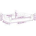 VidaXL Sofa dla dzieci, jasnoszara, 100x50x26 cm, aksamit