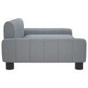 VidaXL Sofa dla dzieci, jasnoszara, 90x53x30 cm, obita tkaniną