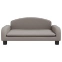 VidaXL Sofa dla dzieci, kolor taupe, 70x45x30 cm, obita tkaniną