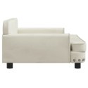 VidaXL Sofa dla dzieci, kremowa, 90x53x30 cm, aksamit