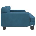 VidaXL Sofa dla dzieci, niebieska, 70x45x30 cm, aksamit