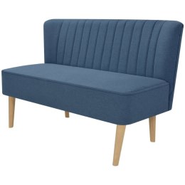 VidaXL Sofa 117x55,5x77 cm, niebieski materiał