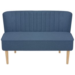 VidaXL Sofa 117x55,5x77 cm, niebieski materiał