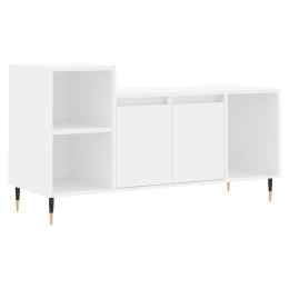 VidaXL Szafka pod TV, biała, 100x35x55 cm, materiał drewnopochodny