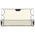 VidaXL Rebounder piłkarski, czarno-żółty, 183x85x120 cm, poliester