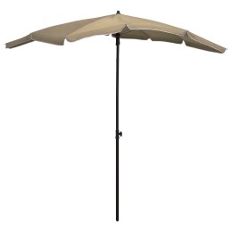 VidaXL Parasol ogrodowy na słupku, 200x130 cm, kolor taupe