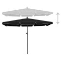 VidaXL Parasol ogrodowy na słupku, 210x140 cm, czarny