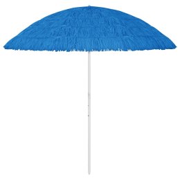 VidaXL Parasol plażowy w hawajskim stylu, niebieski, 300 cm