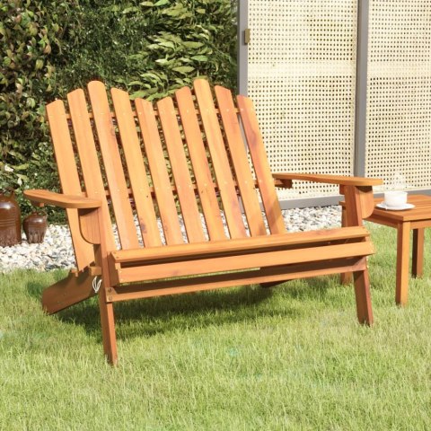 VidaXL Ławka ogrodowa Adirondack, 126 cm, lite drewno akacjowe