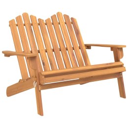 VidaXL Ławka ogrodowa Adirondack, 126 cm, lite drewno akacjowe