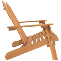 VidaXL Ławka ogrodowa Adirondack, 126 cm, lite drewno akacjowe