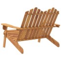 VidaXL Ławka ogrodowa Adirondack, 126 cm, lite drewno akacjowe