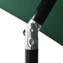 VidaXL 3-poziomowy parasol na aluminiowym słupku, zielony, 2 m