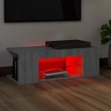 VidaXL Szafka pod TV z oświetleniem LED, szary dąb sonoma, 90x39x30 cm