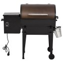 VidaXL Grill na pellet, czarny, 94 cm, żelazo