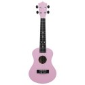 VidaXL Ukulele sopranowe z pokrowcem, dla dzieci, różowe, 23"