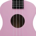 VidaXL Ukulele sopranowe z pokrowcem, dla dzieci, różowe, 23"