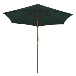 VidaXL Parasol ogrodowy, 270x270 cm, drewno, zielony