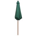 VidaXL Parasol ogrodowy, 270x270 cm, drewno, zielony