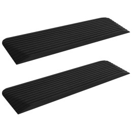 VidaXL Rampy progowe, 2 szt., 110x32x3,8 cm, gumowe