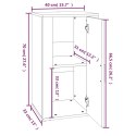 VidaXL Szafka, biała z połyskiem, 40x33x70 cm, materiał drewnopochodny