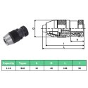 VidaXL Szybkomocujący uchwyt wiertarski MT2-B18, 16 mm