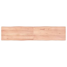 VidaXL Blat, jasnobrązowy 180x40x(2-6) cm drewno z naturalną krawędzią