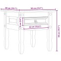 VidaXL Stolik boczny Corona, 50x50x50 cm, lite drewno sosnowe