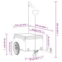 VidaXL Przyczepka rowerowa, czarno-żółta, 45 kg, żelazo