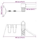 VidaXL Plac zabaw do ogrodu, lite drewno sosnowe