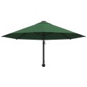 VidaXL Parasol ścienny na metalowym słupku, 300 cm, zielony