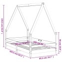 VidaXL Rama łóżka dziecięcego, 80x160 cm, drewno sosnowe