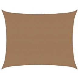 VidaXL Żagiel przeciwsłoneczny, 160 g/m², taupe, 6x7 m, HDPE