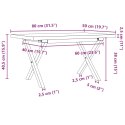 VidaXL Stolik kawowy z nogami w kształcie litery X, 80x50x40,5 cm