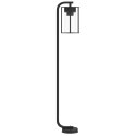 VidaXL Lampy ogrodowe stojące, 3 szt., czarne, 100 cm, stal nierdzewna