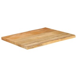 VidaXL Blat stołu, 80x60x3,8 cm, naturalna krawędź, lite drewno mango